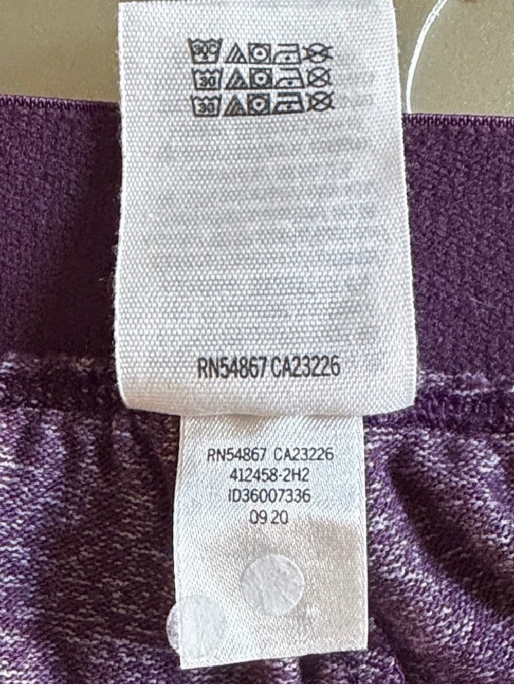 PINK Victorias Secret Cozy Jogger Sleep Pants w/ Pockets Heathered Purple Small - Picture 15 of 16